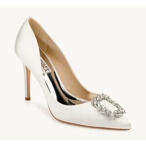 Badgley Mischka Cher Pointed Toe Evening Pump Size 7.5 NWOB Elegant Bridal